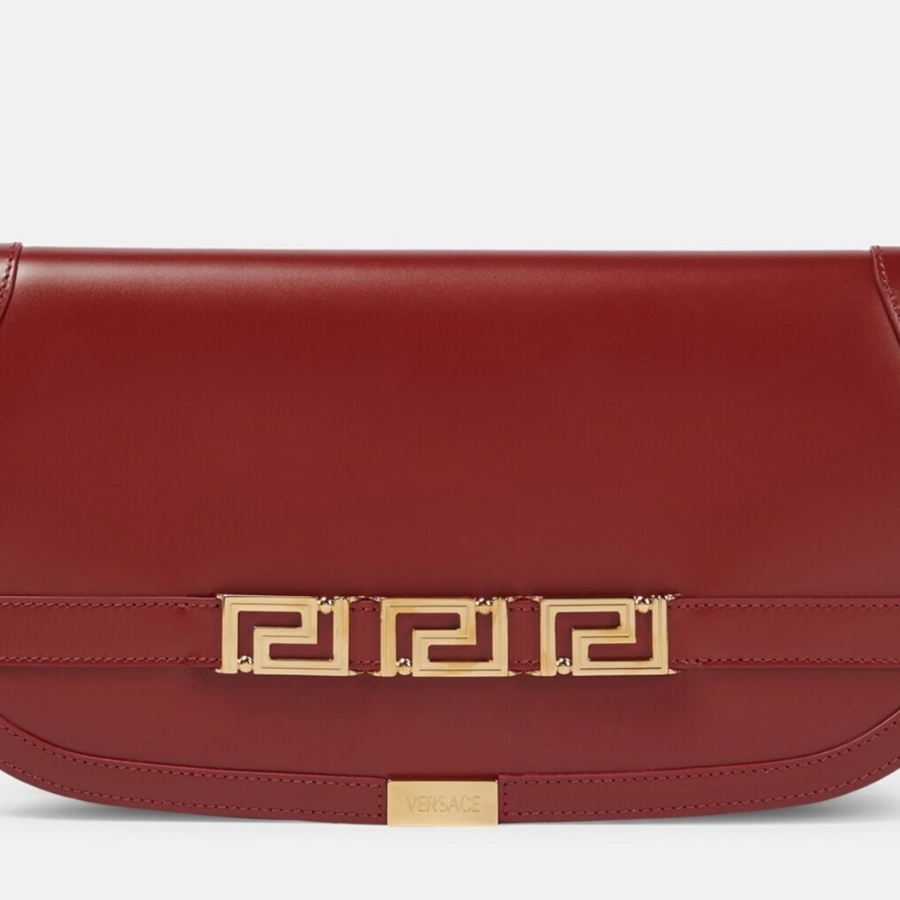 Versace Greca Goddess Leather Clutch - Picture 3 of 4